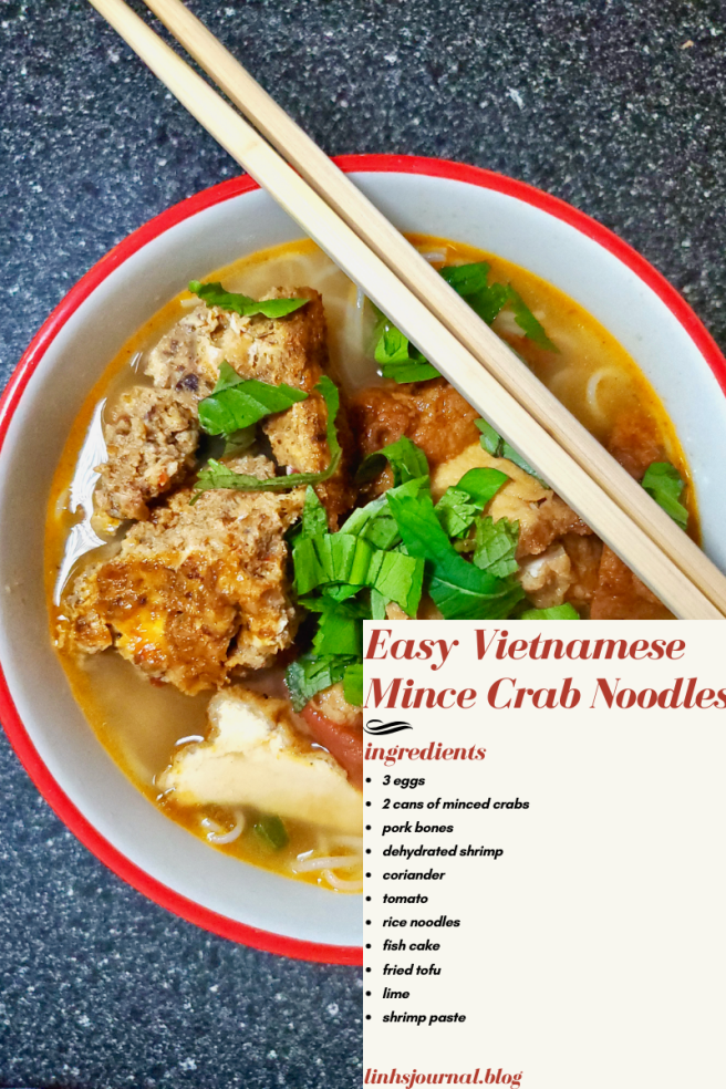 Easy Vietnamese Mince Crab Noodles